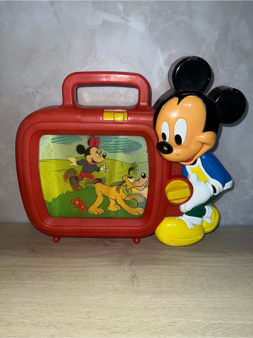 Vintage Mickey Mouse TV Picture Viewer Toy Disney Works Read Description